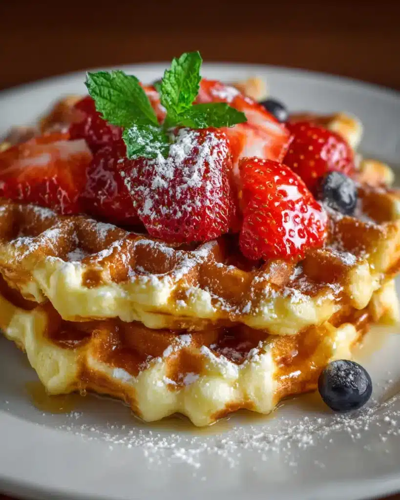Cottage Cheese Waffle Recipe: The Best Protein-Packed Breakfast You'll Ever Try 7 Pouring cottage cheese waffle recipe batter into a hot waffle maker
