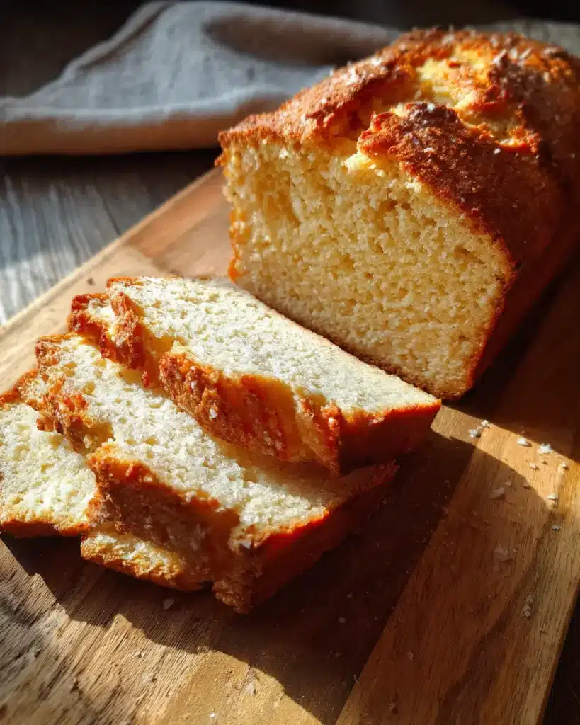 Keto Bread – The Ultimate Low-Carb Loaf You’ll Love 6 Sliced keto bread made with almond flour on a cutting board